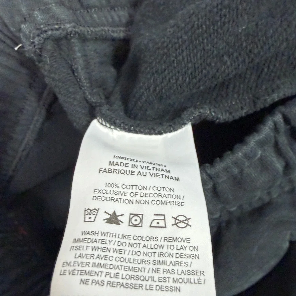 Jordan Sweatpants Men's Small Black FV7251-010 Flight Fleece Joggers Cotton
